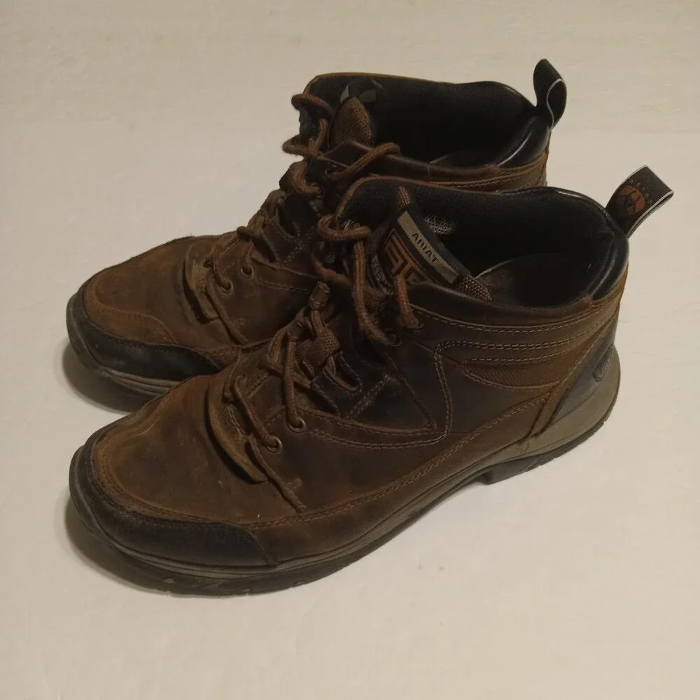 Ariat Men's Terrain Leather Hiking Boots 10002182 Size 10.5 EE